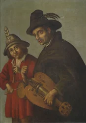 Joueur de vielle et tambour